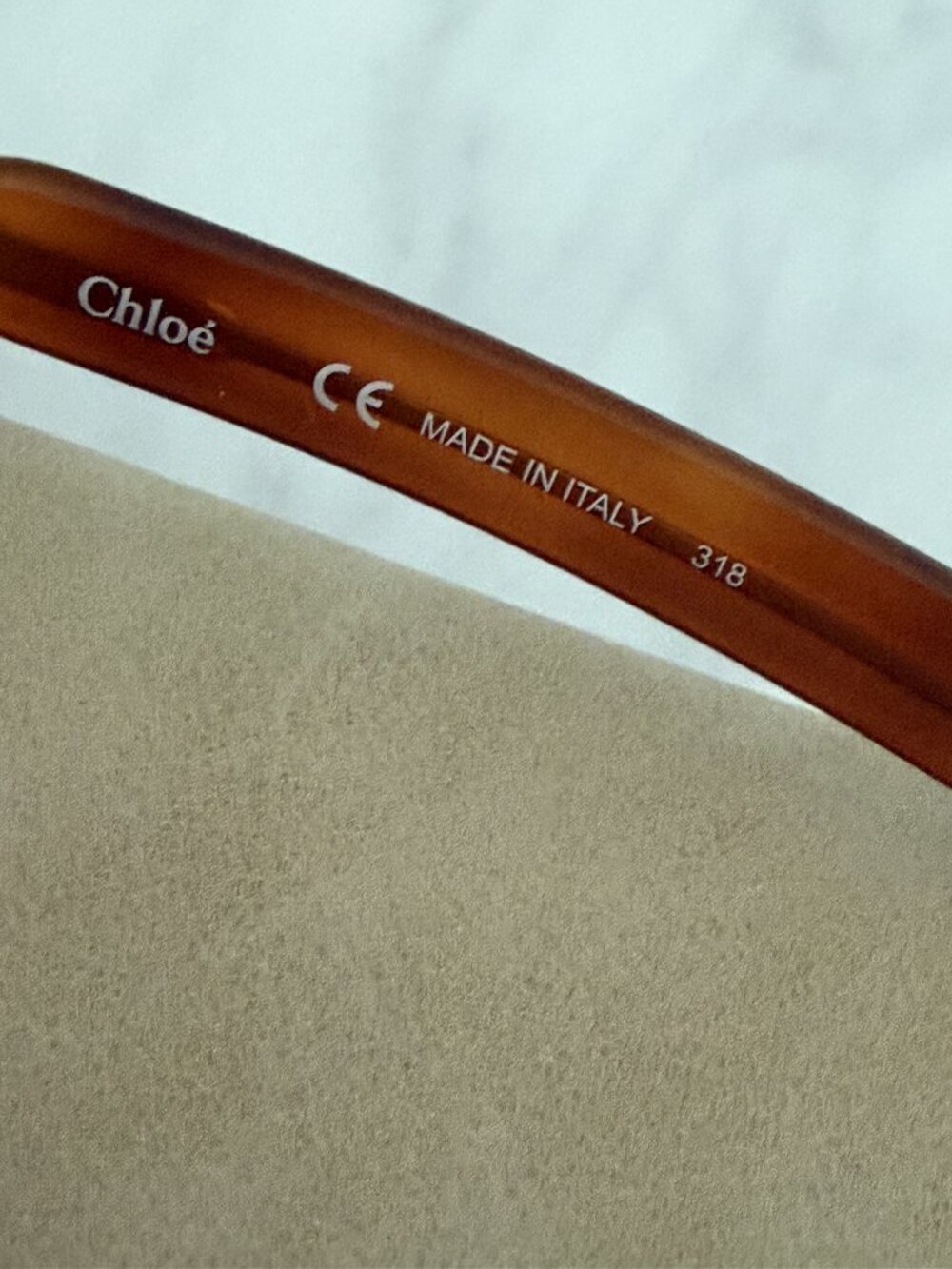 CHLOE Chloé Gold Metal Frame Sunglasses Brown Lens - Picture 11 of 11